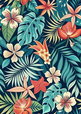 Tropical Floral Pattern