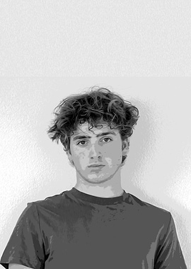 Monochrome Portrait of Benson Boone