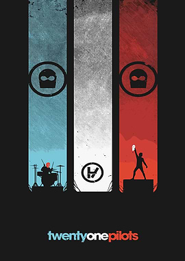 Twenty One Pilots Band Poster Art