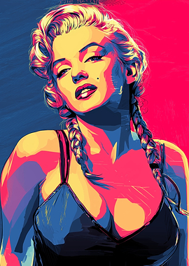 Marilyn Monroe Pop Art Portrait