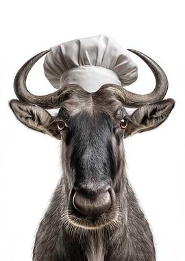 Wildebeest Chef Portrait