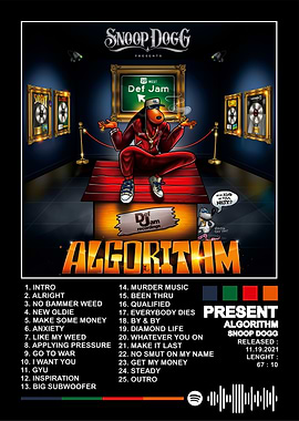 Snoop Dogg Algorithm Album Cover Art