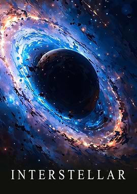 Interstellar Black Hole Digital Art