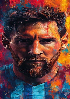Lionel Messi Portrait - Digital Painting