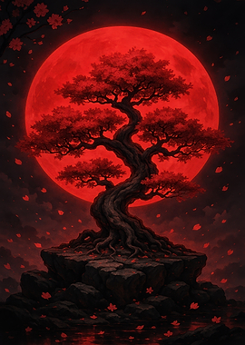Red Moon Bonsai Tree