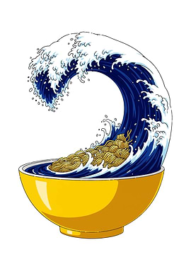 Ramen Wave in a Bowl