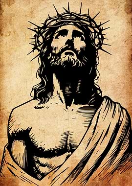 Jesus Christ with Crown of Thorns