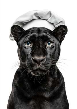 Black Panther Chef Portrait