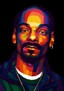 Snoop Dogg Colorful Portrait