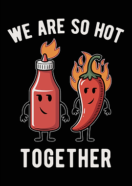 We Are So Hot Together Cartoon
