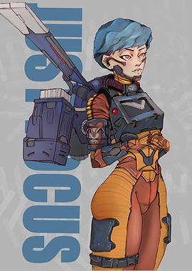 Stylized Sci-Fi Character Illustration