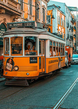 Lisbon Tram 28 in Portugal