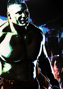 Brock Lesnar wrestling illustration