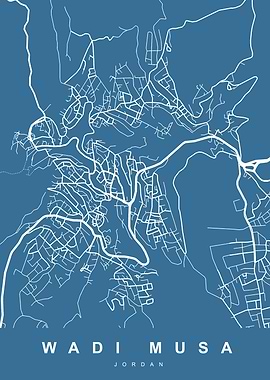 Wadi Musa, Jordan City Map
