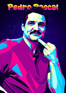 Pedro Pascal wpap Pop Art