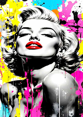 Marilyn Monroe Pop Art Portrait