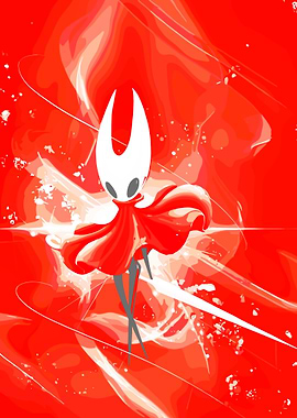 Hornet from Hollow Knight in Red
