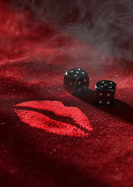 Red Velvet, Dice, and Lipstick Kiss