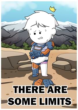 Cartoon character with armor and crown