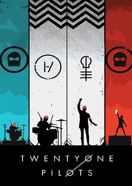 Twenty One Pilots Band Poster
