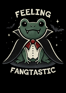 Fangtastic Frog Vampire Halloween
