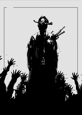 The Walking Dead: Rick Grimes Silhouette