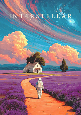 Interstellar: Astronaut in Lavender Field
