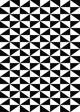 Black and White Triangle Pattern