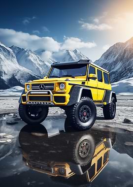 Mercedes G Wagon in Winter