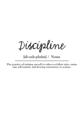 Discipline Definition Typography Art