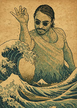 Salt Bae Great Wave Mashup