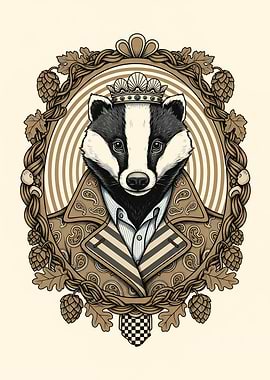 Autumn Badger Royalty
