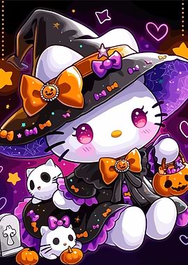 Hello Kitty Halloween Witch