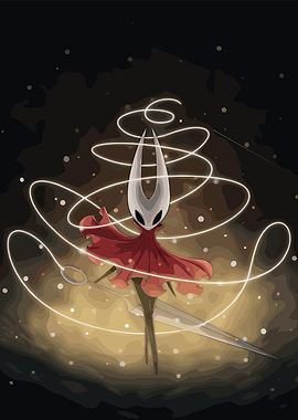 Hornet from Hollow Knight digital art