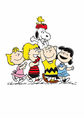 Peanuts Gang Cartoon Illustration