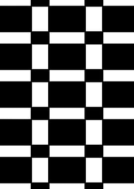 Black and White Geometric Pattern
