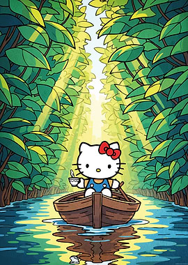 Hello Kitty forest river