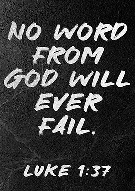 Luke 1:37 Inspirational Quote