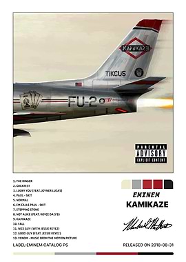 Eminem Kamikaze Album Cover Art