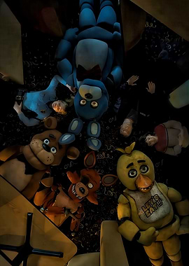 Five Nights at Freddy's Animatronics Scene