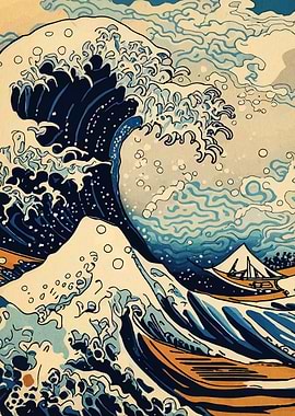 The Great Wave off Kanagawa Inspired Art