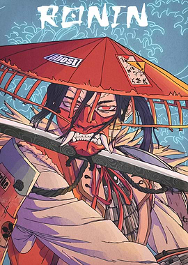 Ronin Warrior with Mask and Sword