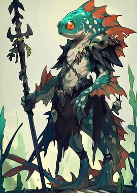 Fish Warrior with Spear