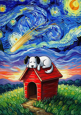 Snoopy's Starry Night