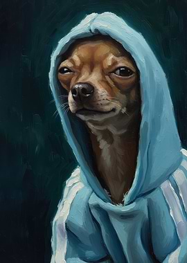 Chihuahua in Hoodie Dog Meme