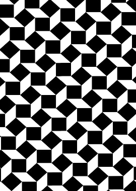 Black and White Geometric Pattern