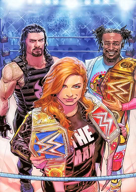 WWE Champions: Roman Reigns, Becky Lynch, Kofi