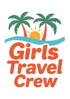Girls Travel Crew Tropical Design