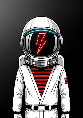Neon Bolt Astronaut