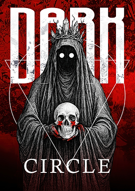 Dark Circle Grim Reaper Skull